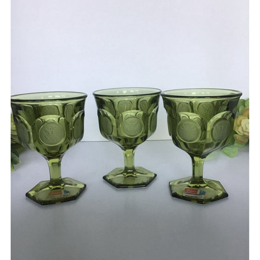 VINTAGE Fostoria 9oz Sherbert Glasses # 13727 Set of 3